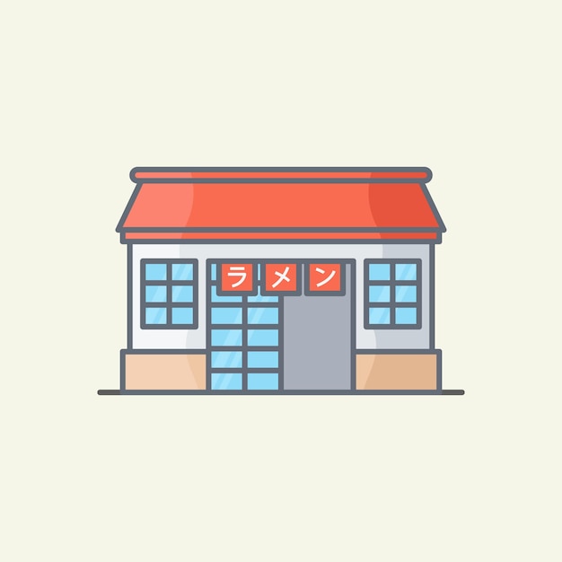 Ramen-shop-vektor-illustration