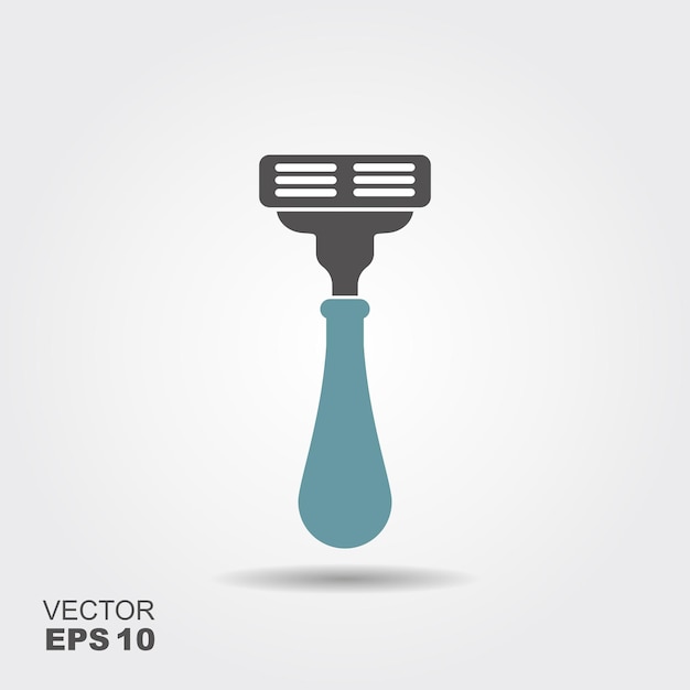 Rasiermesser-Symbol im flachen Stil Vektor-Illustration
