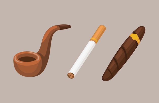 Vektor rauchen symbol objekt sammlung set illustration vektor