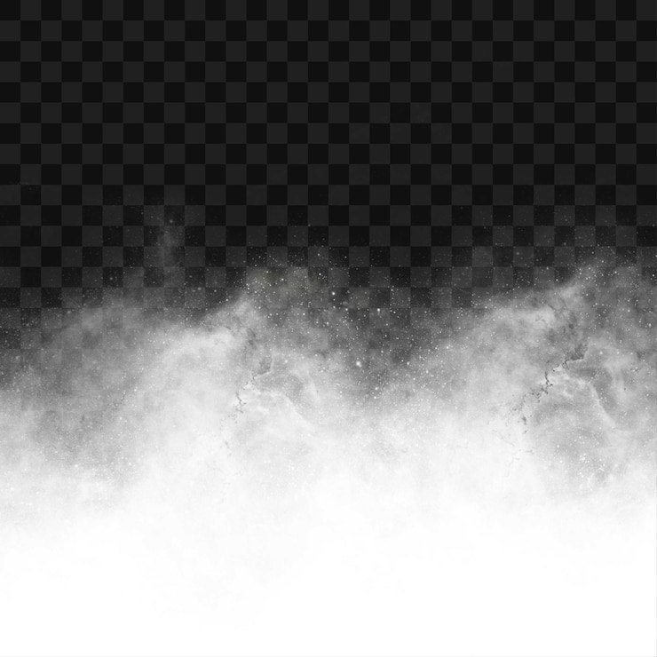 Vektor rauchnebel-design isoliert auf durchsichtigem hintergrund