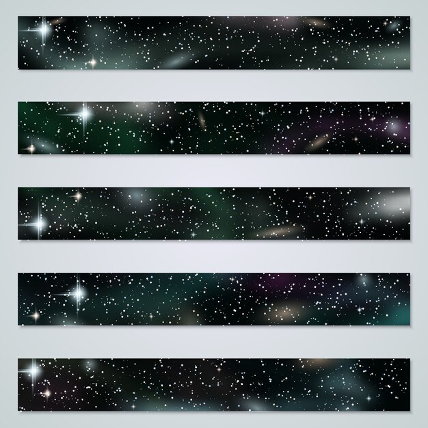 Raum Hintergrund Banner Vorlagen Sammlung