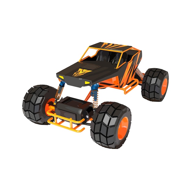 Vektor rc-auto- und spielauto-vektorkunst