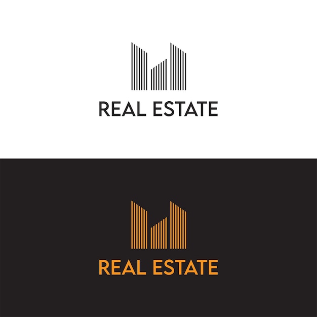 Vektor real estate einfaches gebäudelogo-design