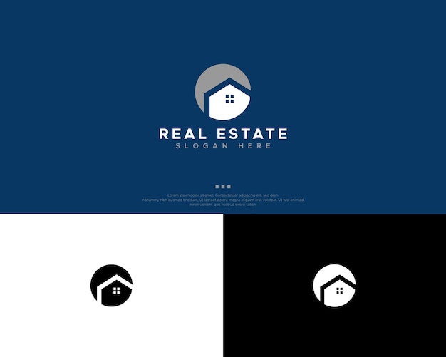 Real estate logo design template