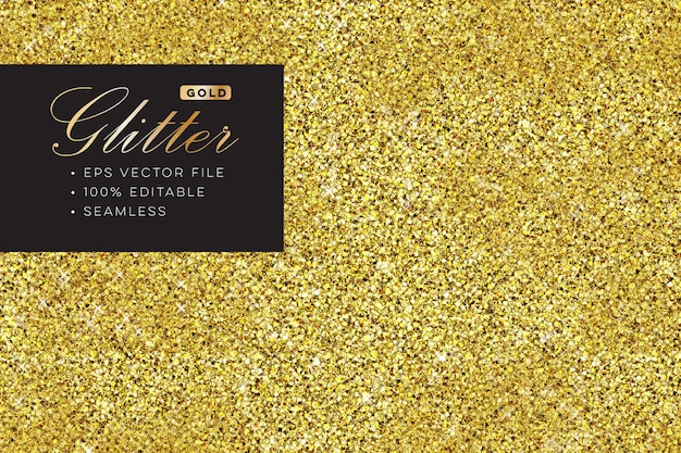 Realistisch funkelnder Goldglitter nahtlos