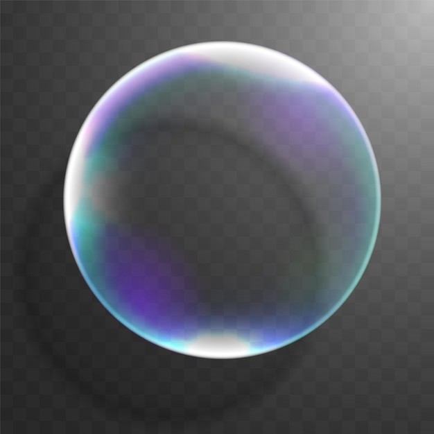 Realistisch glänzendes Glasbanner isoliert auf transparentem Hintergrund mit Schatten