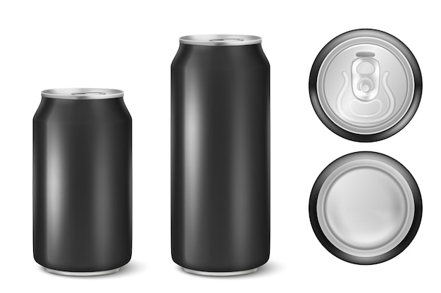 Realistische 3D-Leermetall-Aluminium-Bier-Softdrink-Sodapackung kann eingestellt werden