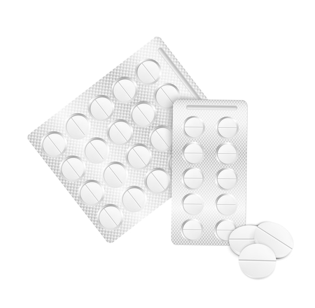 Realistische Blisterpillen