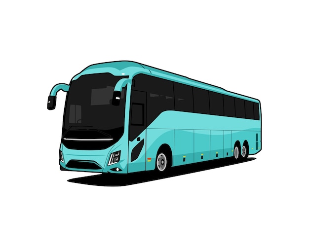 realistische Busvektorillustration
