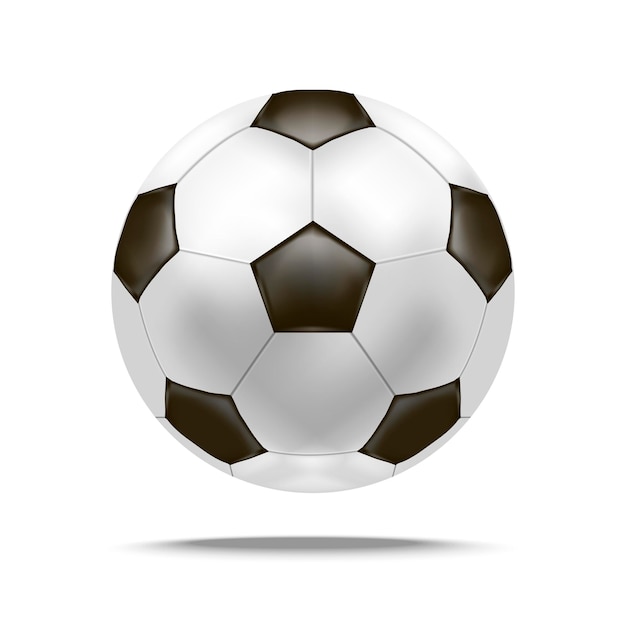 Realistische detaillierte fußball-fußball-spiel-wettbewerb sport-symbol berufstätigkeit freizeit. vektor-illustration