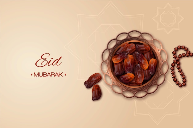 Vektor realistische eid al-fitr illustration