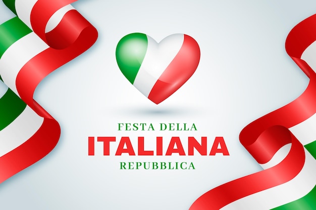 Realistische festa della repubblica Illustration