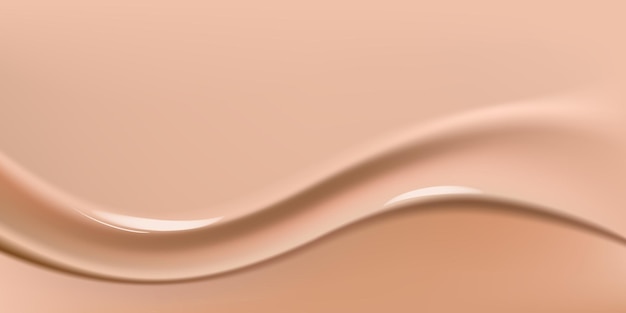 Realistische Foundation cremige Textur für Beauty-Produkte mit 3D-Effekt Foundation Liquid Design