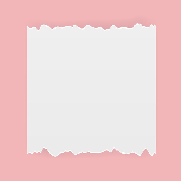 Realistische geschnittene zerrissene Papiervektorillustration. EPS10