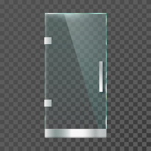 Realistische glastür