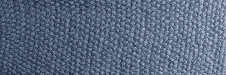 Vektor realistische illustration eines grau-blauen strickteppichs in nahaufnahme textiltextur auf grau-blauem hintergrund detaillierter hintergrund aus warmem garn fragment aus naturwollgewebe pullover