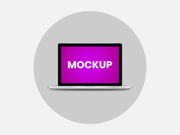 Realistische Laptop Mockup