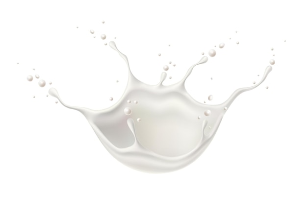 Realistische Milchexplosionsspritzmilch für Milchprodukte