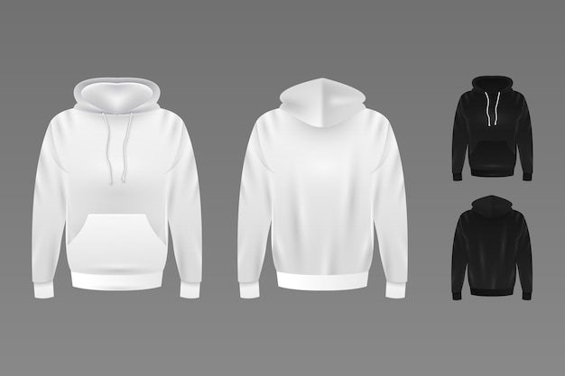 Realistische Mock-up-Illustration der Kapuze