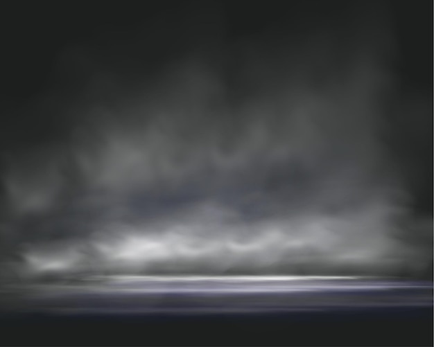 Realistische Rauch-Vape-Nebel-Smog-Illustration von Rauch auf einem transparenten Hintergrund