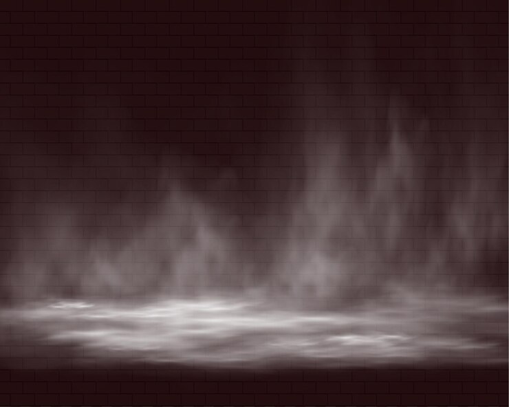 Realistische Rauch-Vape-Nebel-Smog-Illustration von Rauch auf einem transparenten Hintergrund