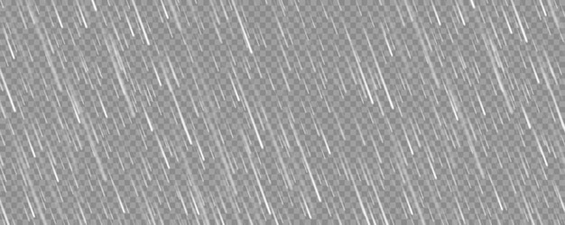 Realistische Regentextur auf transparentem Hintergrund Niederschlag Wassertropfen Wirkung Herbst nasser regnerischer Tag