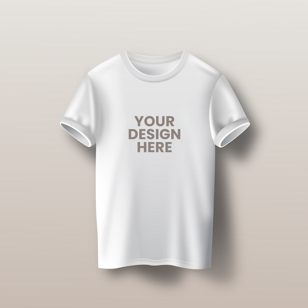 Realistische T-Shirt-Mockup-Illustration
