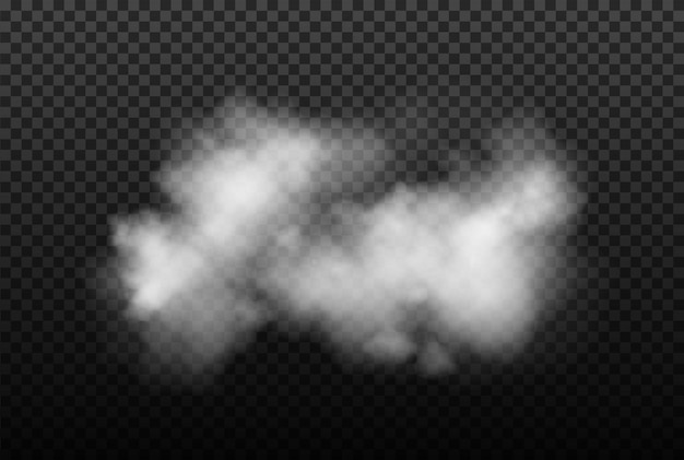 Realistische Vektorwolke aus Rauch oder Nebel