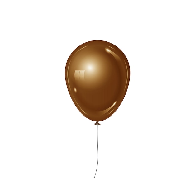 Realistischer 3D-isolierter Feierballon