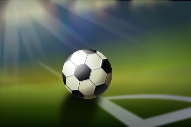 Realistischer abstrakter Fußballhintergrund