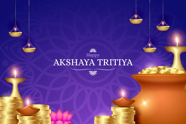 Realistischer Akshaya-Tritiya-Hintergrund