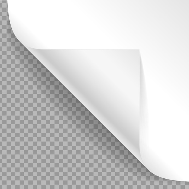 Realistischer detaillierter 3D-Vektor mit gebogener Ecke