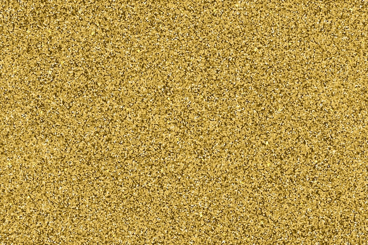Vektor realistischer effekt von goldglitterpartikeln - isolierte glänzende konfetti und glitzernde glitzernde textur. sternstaubfunken im explosionshintergrund.