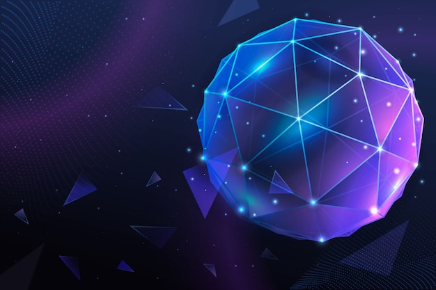 Realistischer futuristischer Technologie-Hintergrund