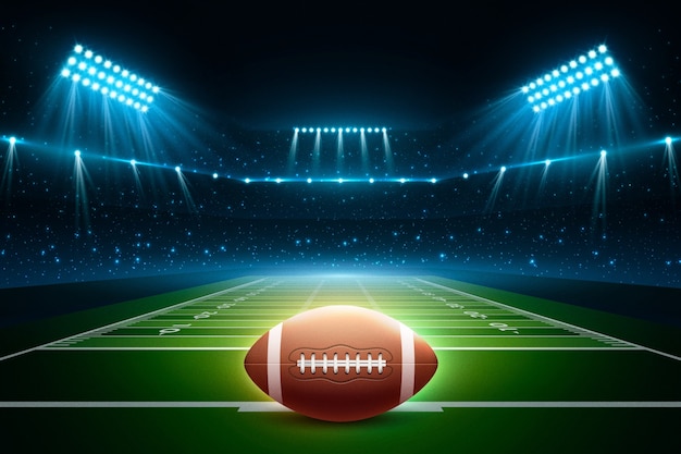 Realistischer Hintergrund der American Football Championship