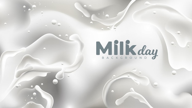 Realistischer Milchtag-Hintergrund