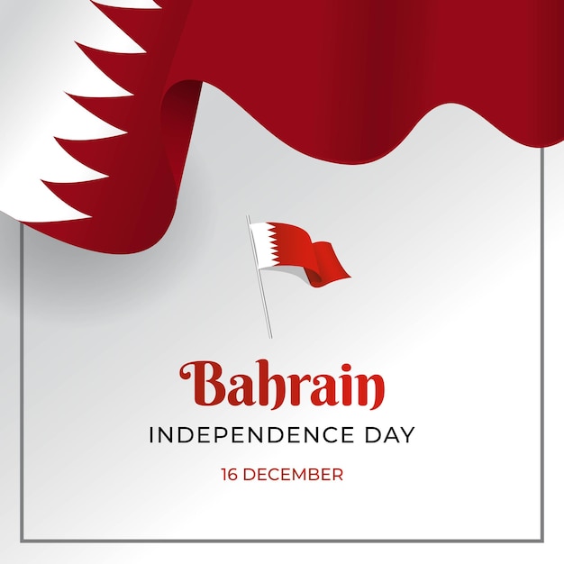 Vektor realistischer nationalfeiertag von bahrain