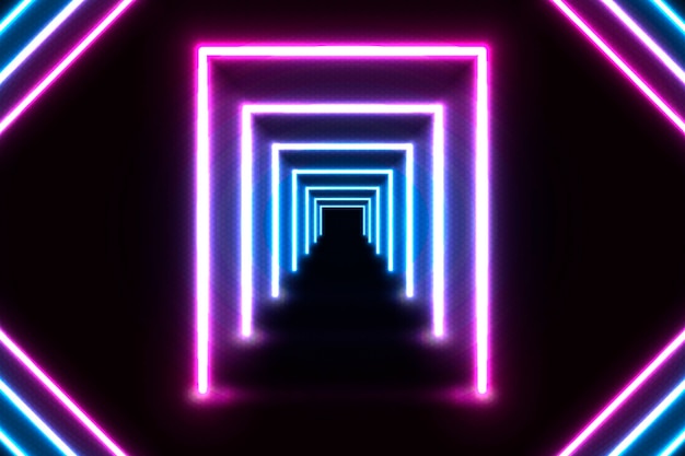 Realistischer Neonlicht-Hintergrund