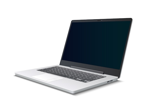 Realistischer offener Laptop
