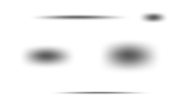 realistischer Radialkreis-Schatten-Set für grafisches Design