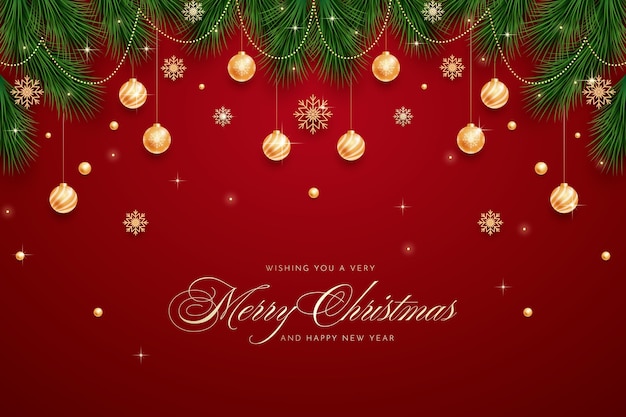 Realistischer Weihnachtshintergrund
