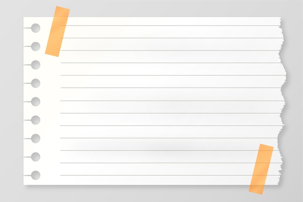 Realistischer zerrissener Papierhintergrund
