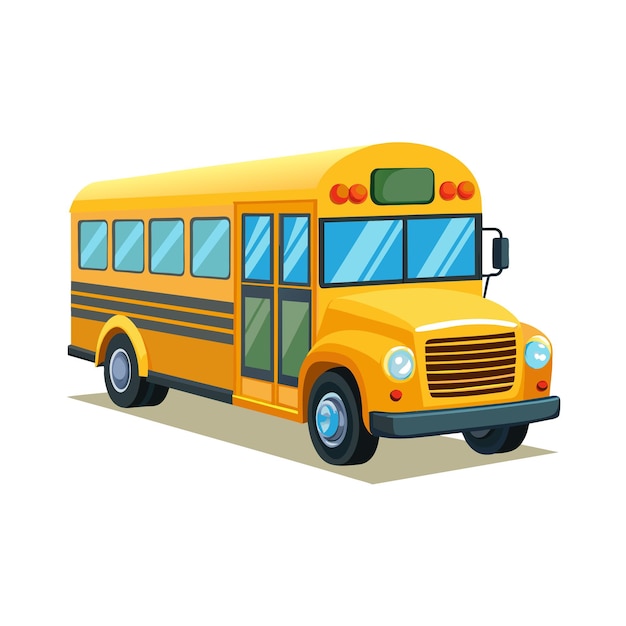 Realistisches Busvektor-Illustrationskonzept
