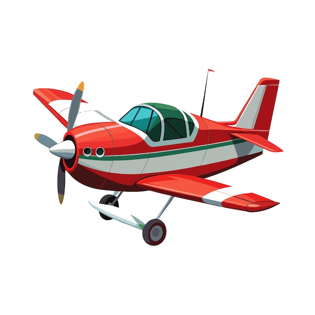 Realistisches Flugzeugvektor-Illustrationskonzept
