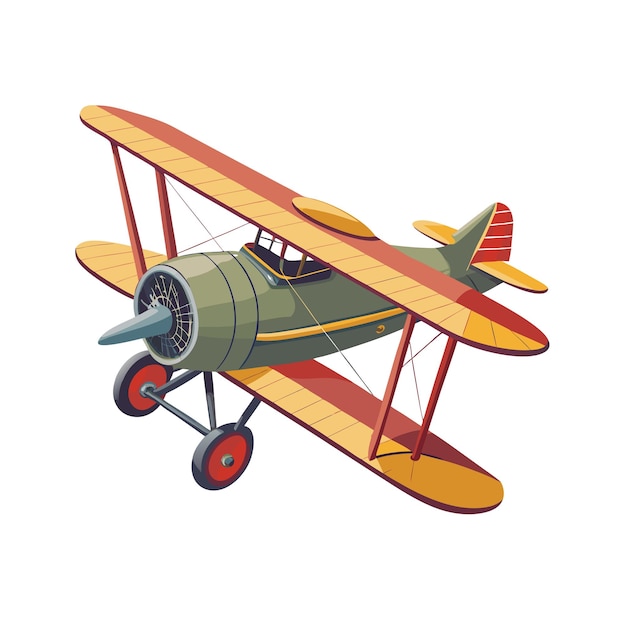 Realistisches Flugzeugvektor-Illustrationskonzept