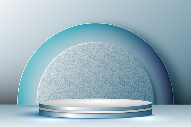 Realistisches Luxus-Pastel 3D-Podium für die Ausstellung von Produkten