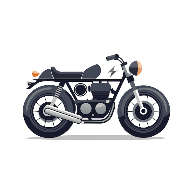 Realistisches Motorrad-Vektor-Illustrationskonzept