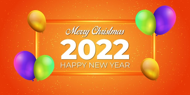 Realistisches neues jahr 2022 und weihnachtshintergrund