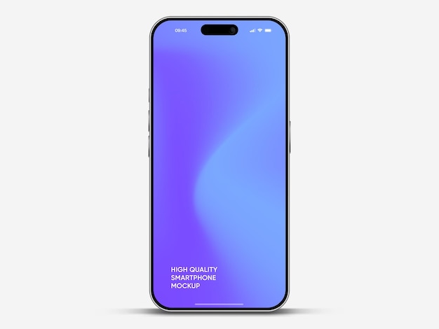 Realistisches Smartphone-Mockup Mobiltelefonvektor mit isoliertem auf weißem Hintergrund Vorderseite des Geräts