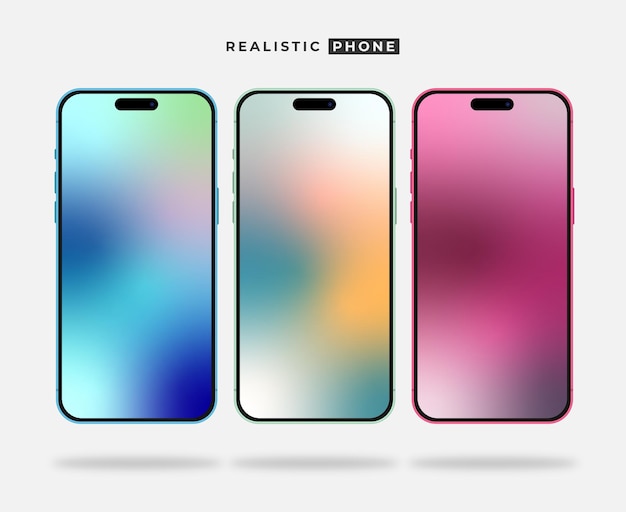 Vektor realistisches telefon-mockup